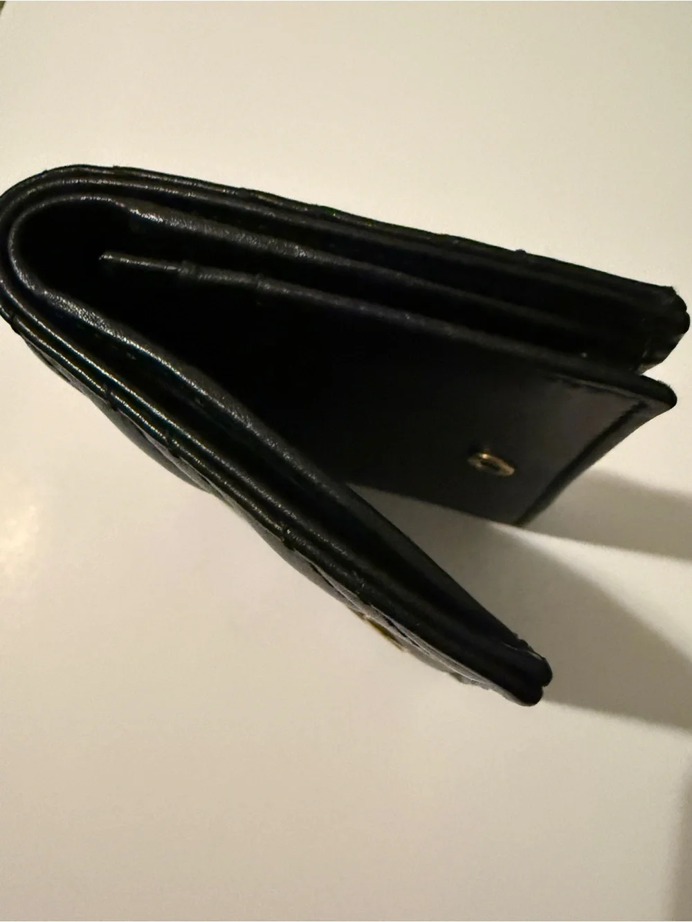 Gucci GG Marmont Matelassé Leather Card Case Wallet Black
